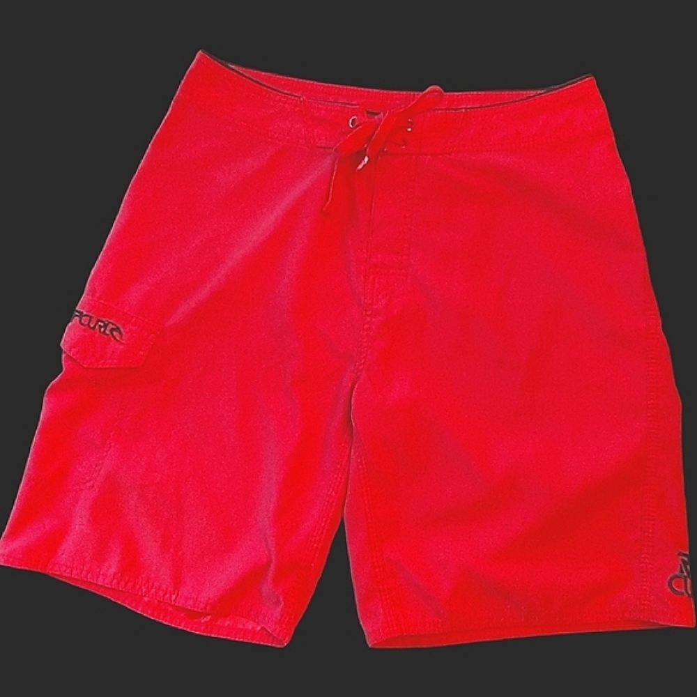 Rip Curl 'Take Over' Board Short, Size 32, Red with Black Trim